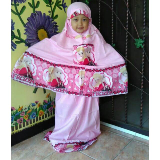 Mukena FROZEN Rukuh Anak Perempuan Wanita Pakaian Muslimah