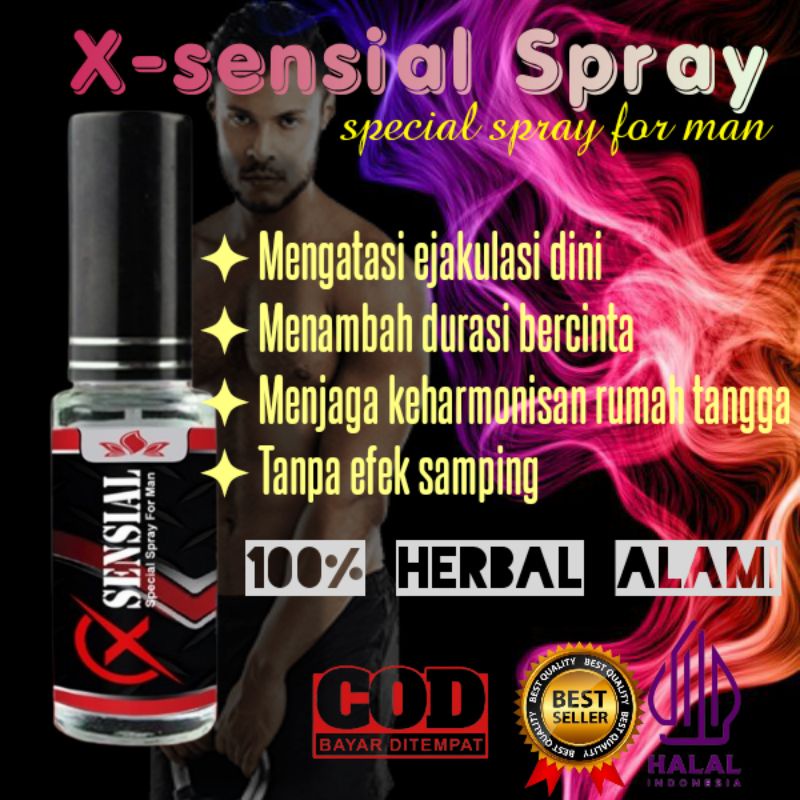 TERLARIS XSENSIAL SPRAY OBAT_KUAT OLES HERBAL TAHAN LAMA / KEJANTANAN PRIA PERKASA DIRANJANG HERBAL