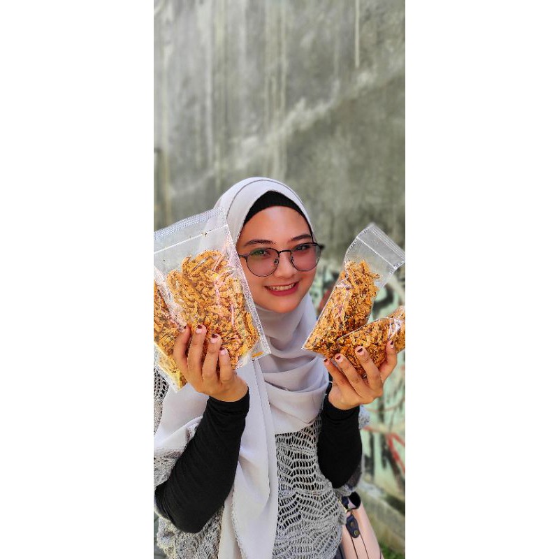 

Basreng Pedas Jeruk, Extra Pedas, Camilan Pedas, Camilan kekinian 100gram