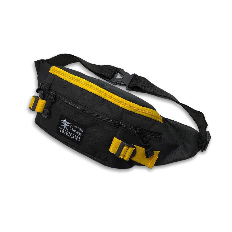 Track Gps - Tas Selempang Waistbag 021 List Kuning Kombinasi