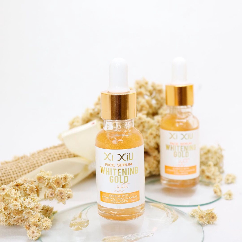 XI XIU Face Serum Vitamin C | Anti Acne | Whitening Gold 20 ml Vit C | XiXiu Serum I Xixiu Face Serum VITAMINKU