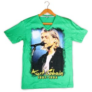 Kaos Kurt Cobain- Nirvana - Hitam - Distro Quality