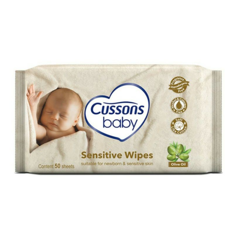 Cussons Baby Newborn Premium Wipes Sensitive Skin | Tisu Basah Bayi Newborn | Tisue Baby Premium