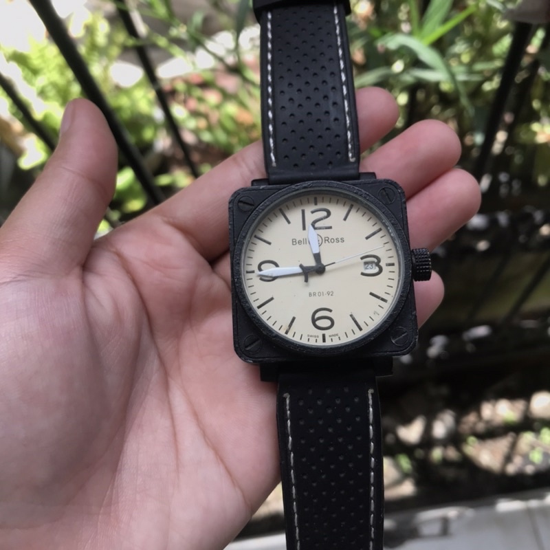 jam bell & ross stainless steel BR 01-92 automatic