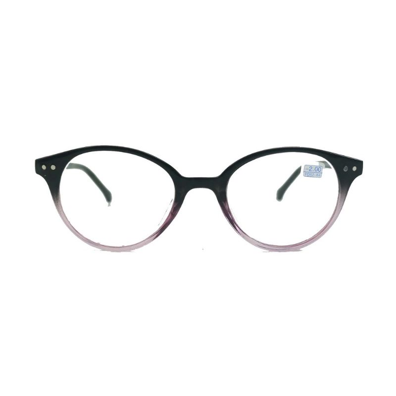 Kacamata Minus Wanita Oval Frame Black Kombinasi FK 801 MN