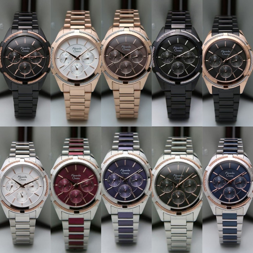 JAM TANGAN ALEXANDRE CHRISTIE WANITA AC 2841 BF ORIGINAL