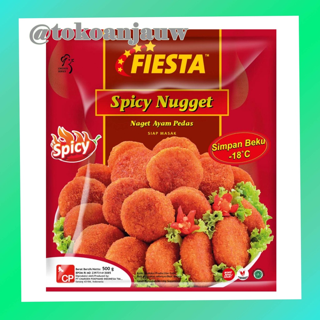 

Fiesta Spicy Nugget 500 gr / Naget Ayam Pedas