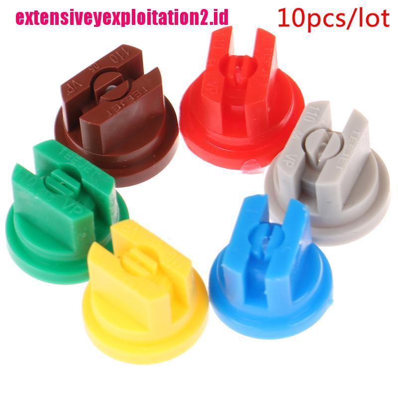 &lt; E2id &amp; &gt; 10Pcs / Set Nozzle Misting Bentuk Kipas Untuk Irigasi Taman