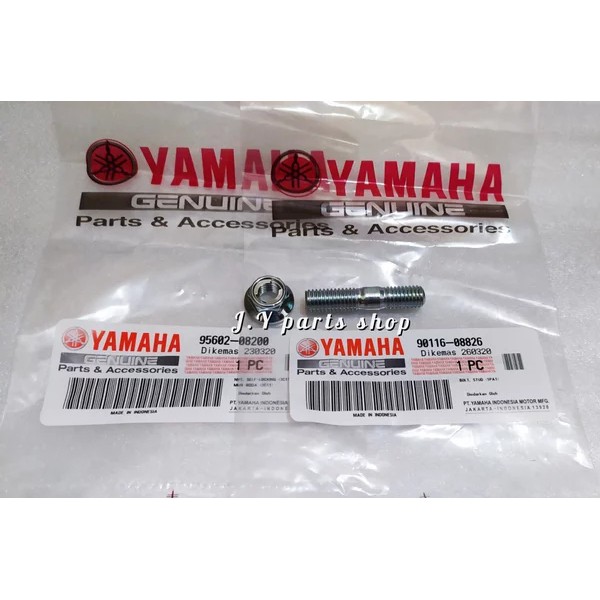 BAUT TANAM DAN MUR NAP GIR GEAR BELAKANG R15 OLD LAMA V2 XABRE MX KING ORIGINAL YGP 90116-08826 &amp; 95602-08200