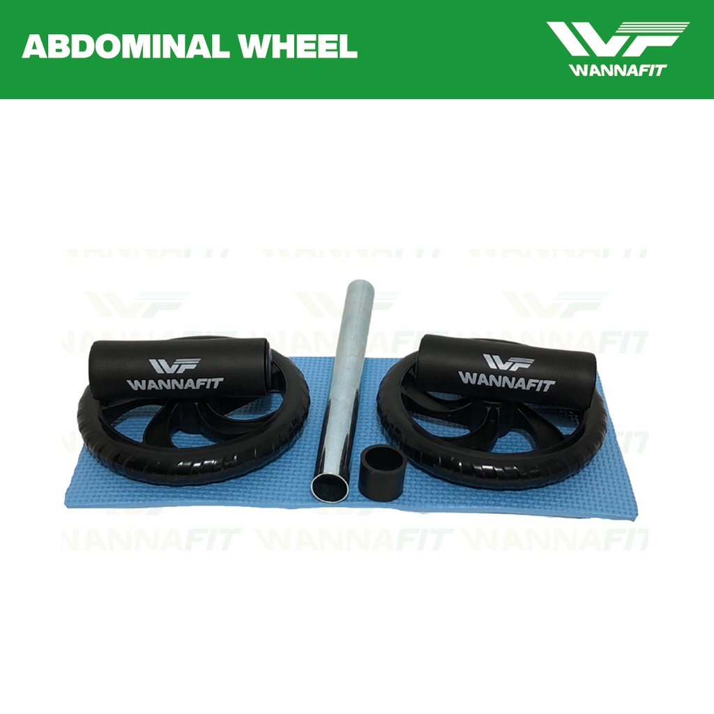 AB WHEEL/AB ROLLER/DOUBLE WHEEL/ALAT SIT UP/ALAT GYM 1601 BONUS MATRAS ALAT PEMBAKAR LEMAK-2