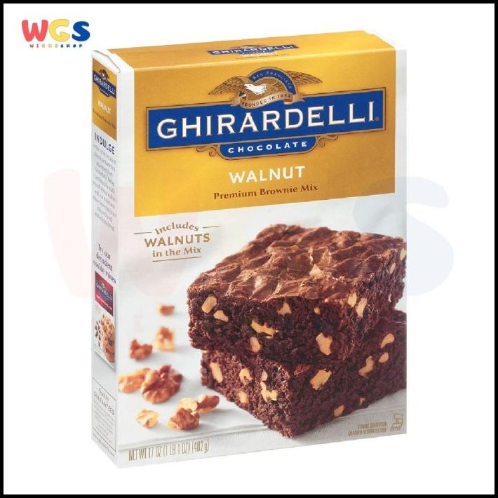 

Ghirardelli Walnut Premium Brownie Mix Box 17Oz 482G