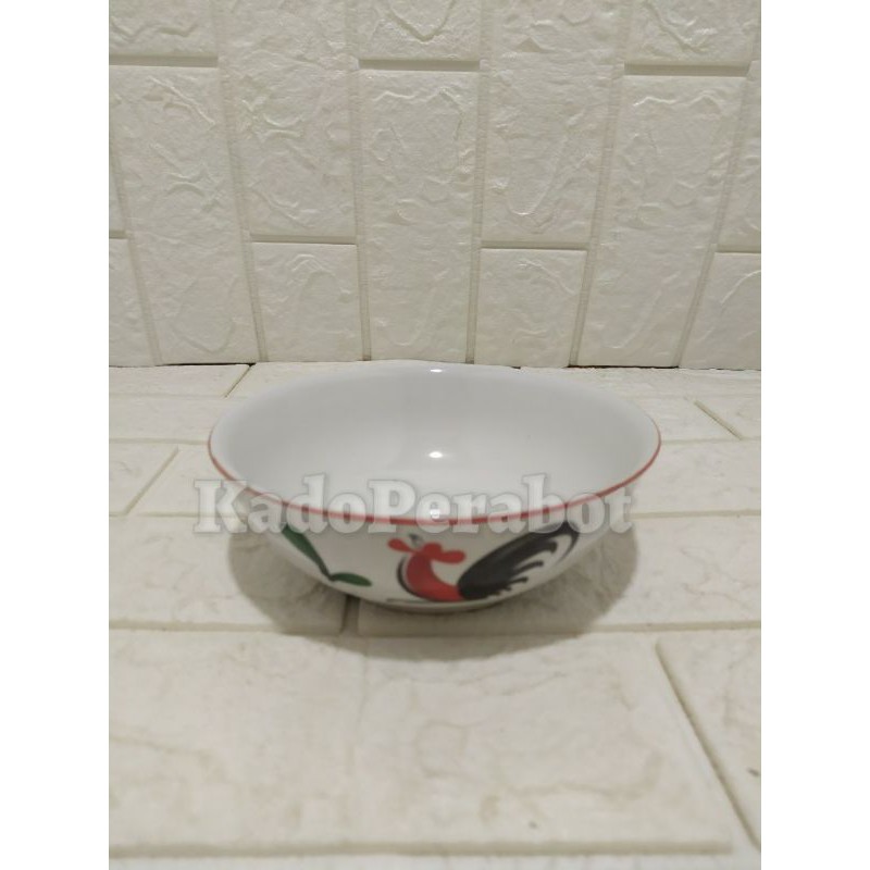 mangkok keramik KPZ 15 - Mangkok Ayam Jadul Keramik KHUSUS GOJEK GRAB