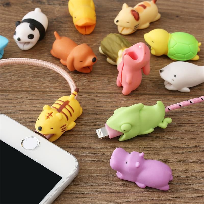 Cable Bite Animal Pelindung Kabel USB lucu Cute