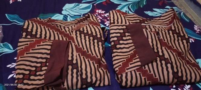 Gamis Meisya Rempel Lurus Batik Halus Kekinian