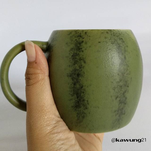 Mug Semangka Cangkir Keramik Unik Lucu Bentuk Buah Semangka