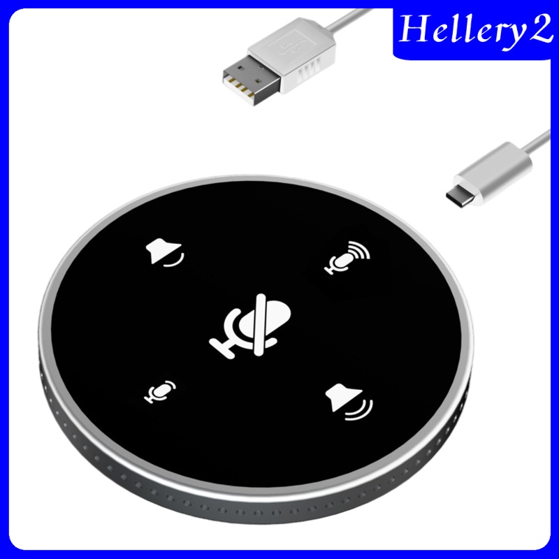 [HELLERY2] USB Conference Microphone w/Speaker Mic w/ Mute for Desktop Computer