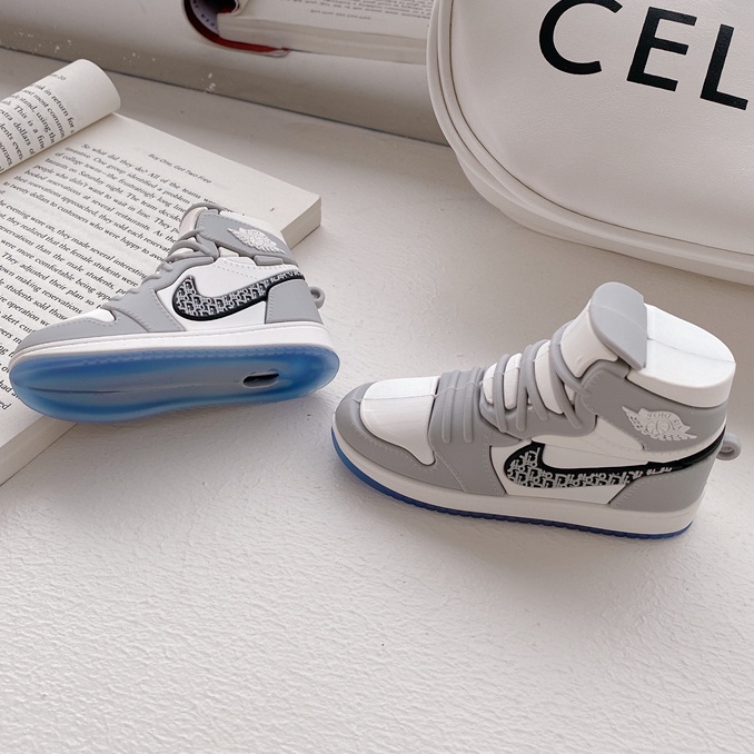 Casing Silikon Motif Air Joint Jordan 1 / 2 / 1 / Pro Anti Jatuh Untuk Simpan earphone Wireless Bluetooth apple airpods 3