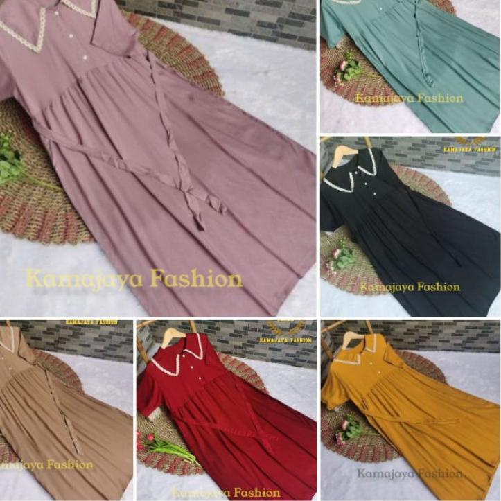 JRV MIDI DRESS KEKINIAN HOMIDRES ANDIN  POLOS OTS-32