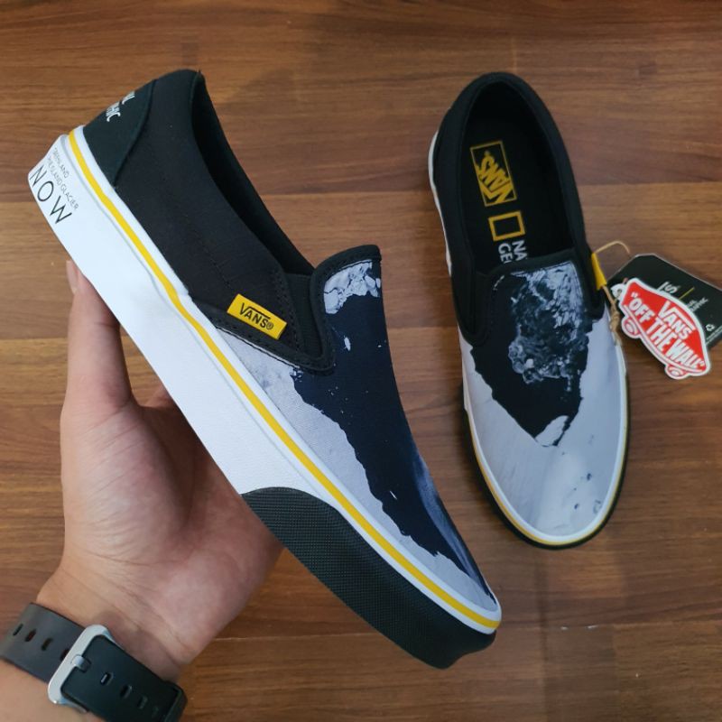 Vans Slip-On x National Geographic Then Now Glacier