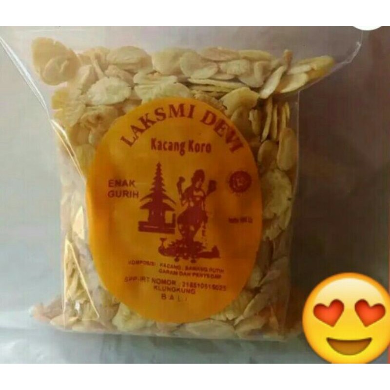 

KACANG KORO GETES (TUMBUK) RASA BAWANG PUTIH 200gr "LAKSMI DEVI" ASLI BALI KLUNGKUNG + BUBBLE WRAP