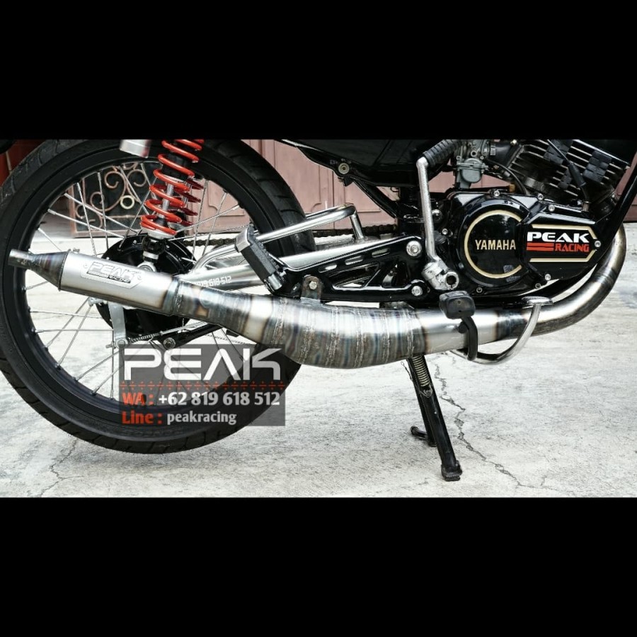 Knalpot Racing Peak Model Samping Dot BUKAN Kolong Rx King