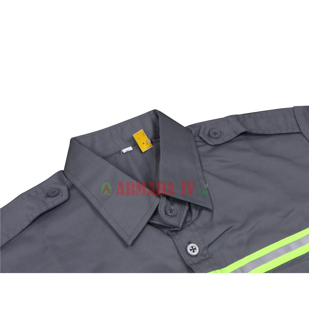 Baju Wearpack PANJANG ABU ABU Scotlet Hijau Baju Kerja Safety