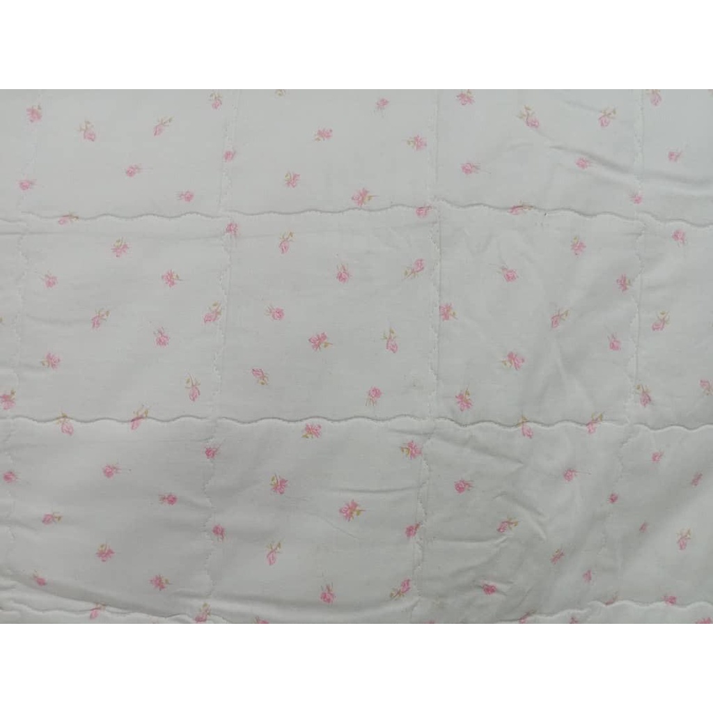 Sprei karet Berdakron motif Bunga2 Kecil Soft