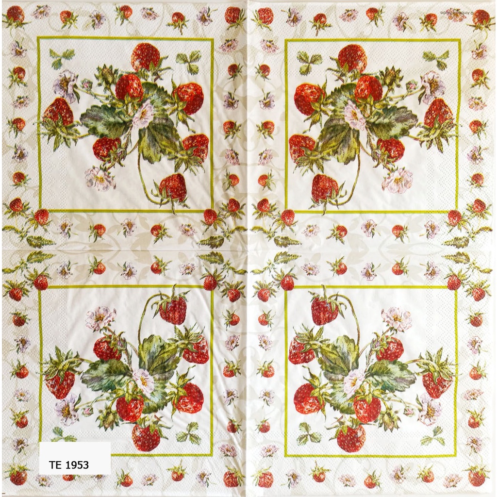 TISU NAPKIN DECOUPAGE EROPAH 33X33 CM TE 1953 TTS