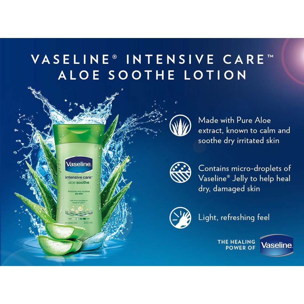 Vaseline Lotion Intensive Care Aloe Soothe 200ml