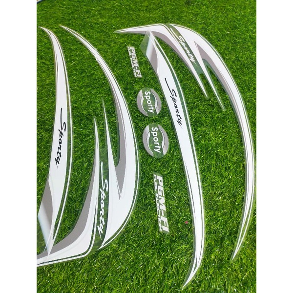 Striping transparan Scoopy FI stylish silver