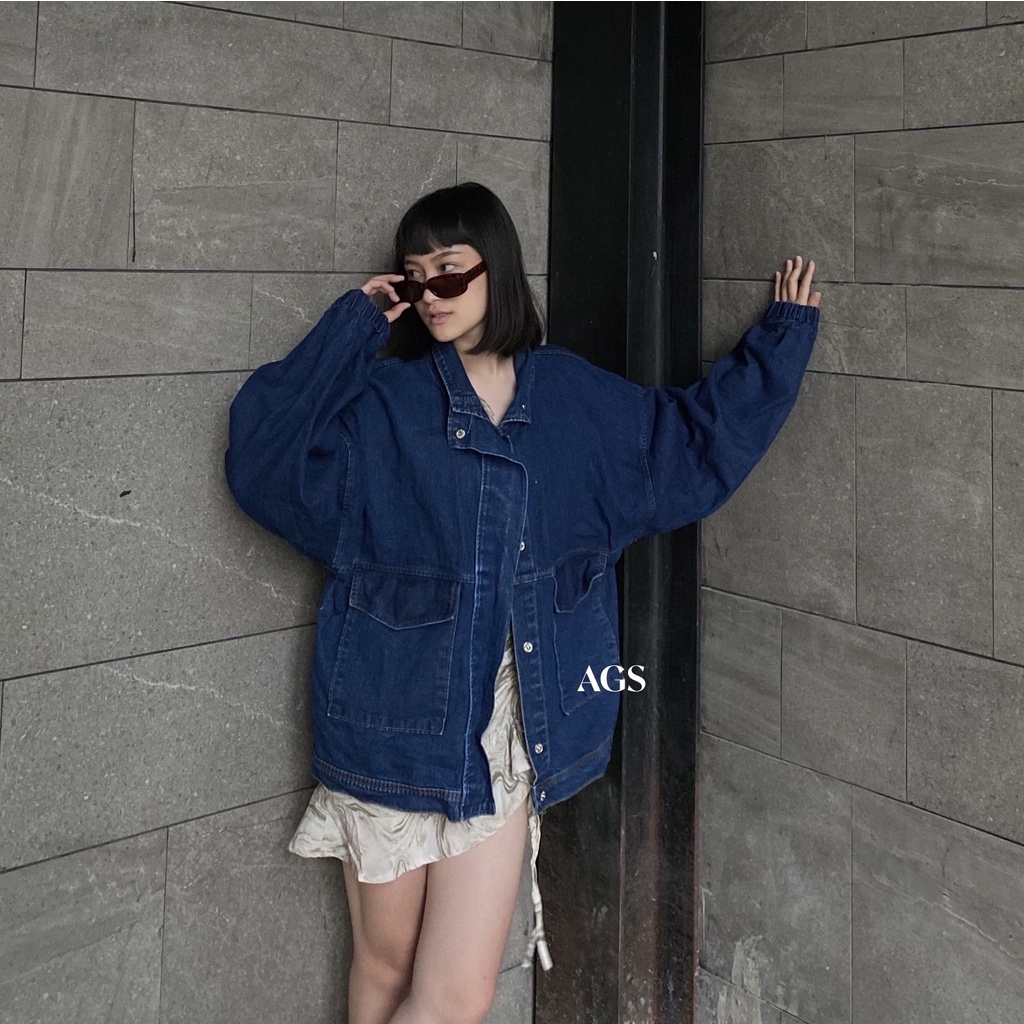 Vintage Baggy Oversized Denim Jacket 18 by AGS