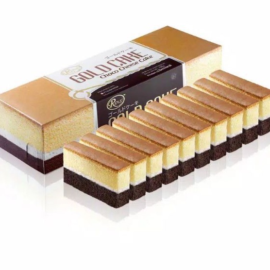

MOOJOK-Rious Gold Cake mini choco cheese 190gr japanese kue keju coklat enak