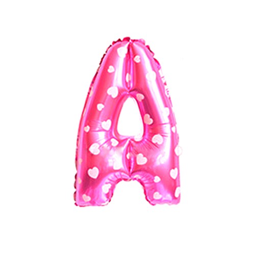 OILA balon foil huruf A-Z / letter A-Z biru dan pink (3J3) hbl011