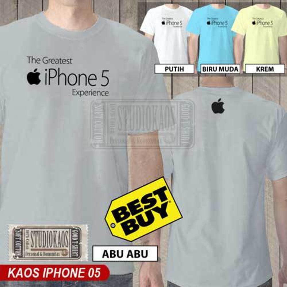 Kaos IPhone Pakaian Baju Apple IPad IPhone IPod Mac Macbook IMac IOS