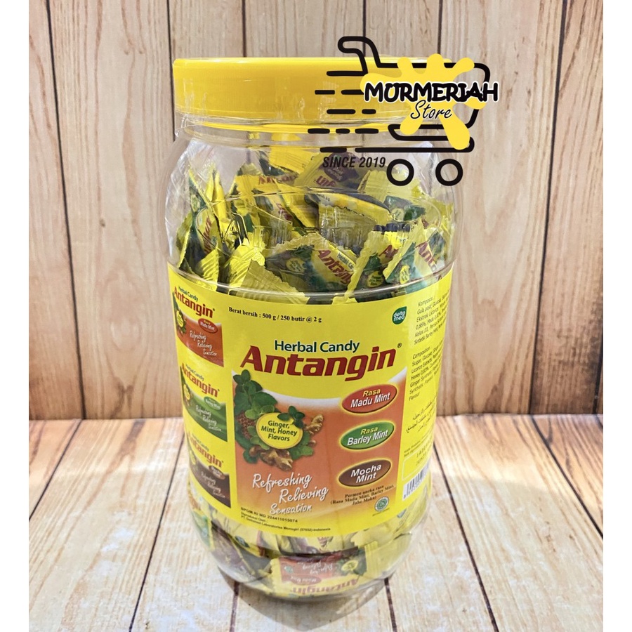 

ANTANGIN PERMEN Toples isi 250 pcs||Herbal Candy Ginger,Mint & Honey