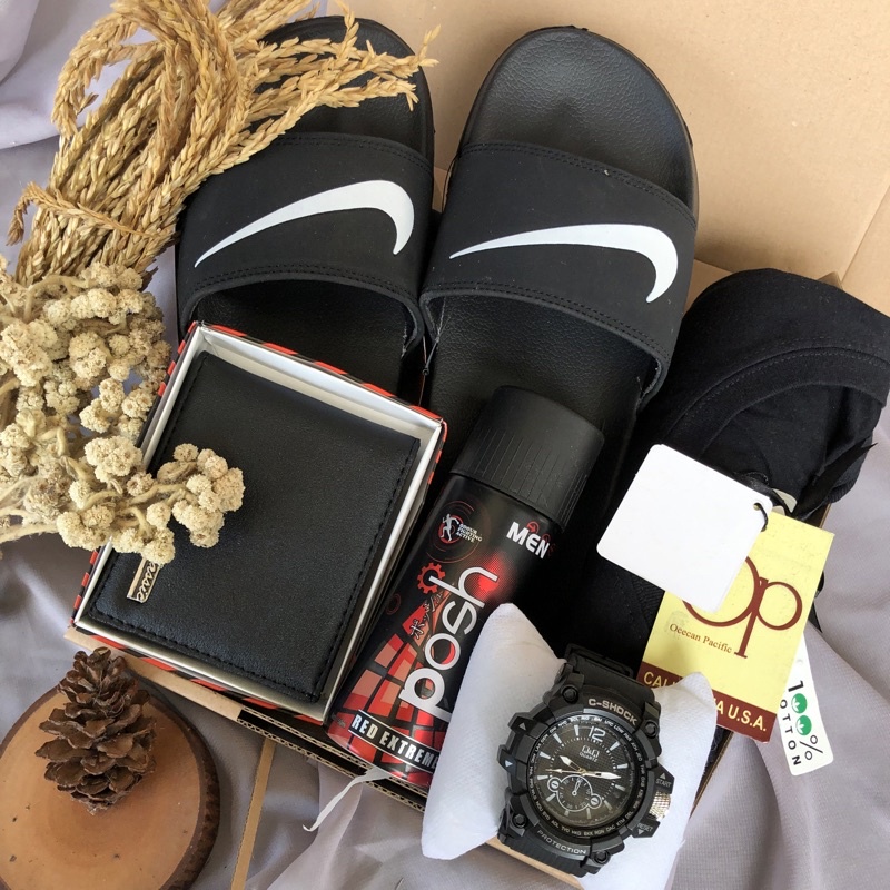 GiftBox Sandal Pria | Hadiah Kado Ulangtahun Pacar Cowo Anniversary Wisuda