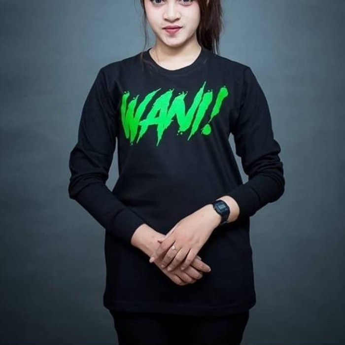  Kaos  Baju Combed 30S Distro WANi polos custom LENGAN  