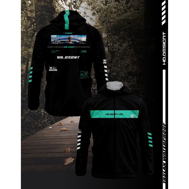 jaket perasut taslan (free stiker )