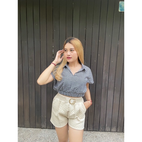 JASMINE SHIRT CROP | ATASAN CROP | ATASAN RAYON