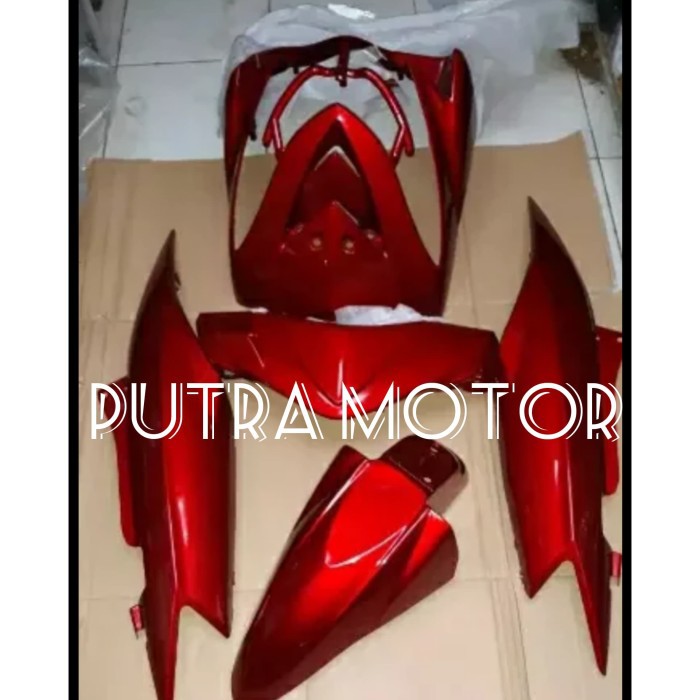 PROMO  full set cover body mio soul merah maroon
