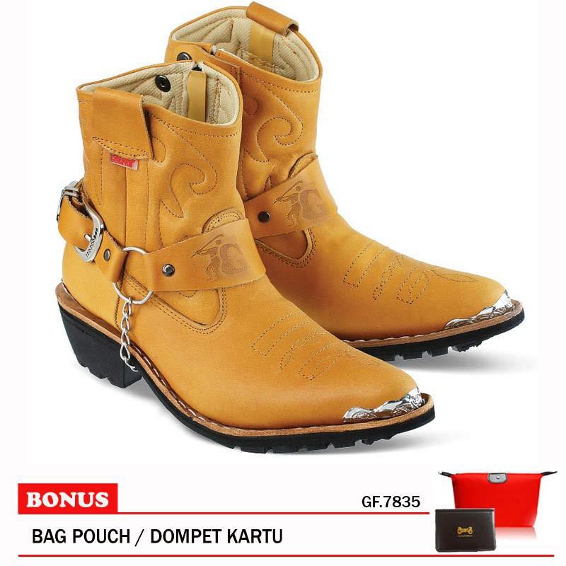Golfer Sepatu Boots Pria GF 7835 Tan