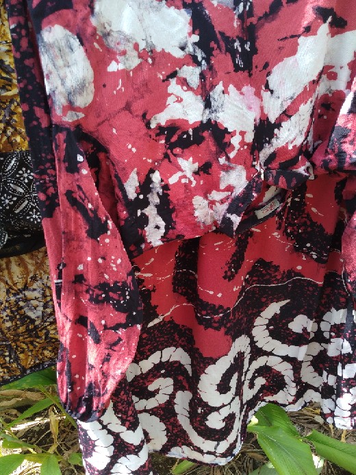 Tw76 Gamis Batik Twill Premium Motif Abstrak