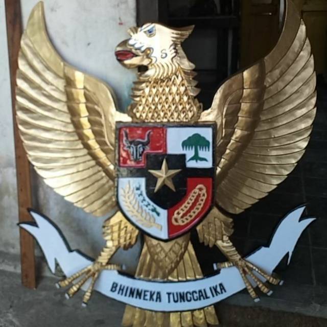 Lambang Negara NKRI GARUDA PANCASILA Ukir Kayu Asli