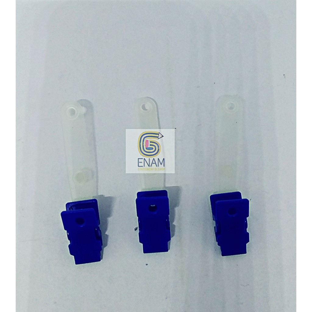 

1 Pcs Jepit ID Card Plastik Warna Biru