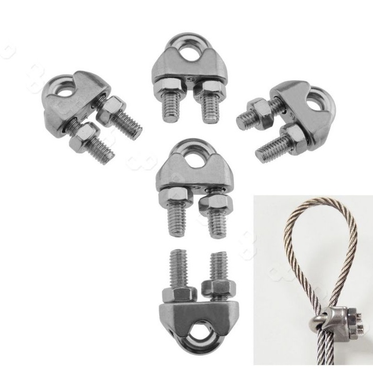 KLEM SELING 6 MM / KLEM SELING WIRE CLIP 6MM / KUKU MACAN 6 MM / KLEM KABEL BAJA 6 MM