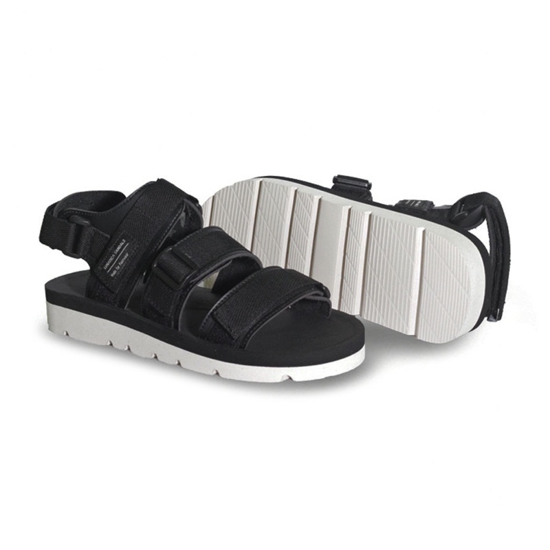 ALTO BLACK WHITE ORIGINAL x LVNATICA Sandal Casual Hitam Pria Sendal Gunung Kasual Jalan Santai Harian Main Hangout Lebaran Traveling Fashion Distro Remaja Dewasa Outdoor Adventure Premium Travelling Footwear Tali 2 3 Strap Keren Terbaru Kekinian Branded