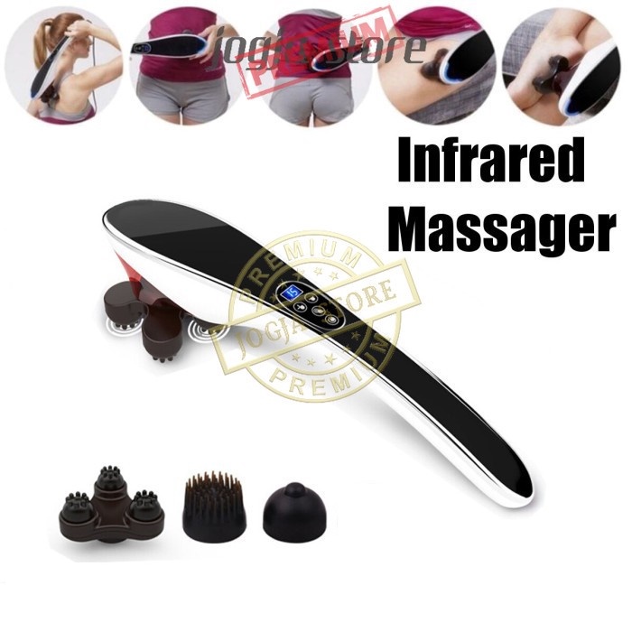 Alat Pijat Elektrik Pundak Punggung Pijat Getar Badan Shiatsu Infrared