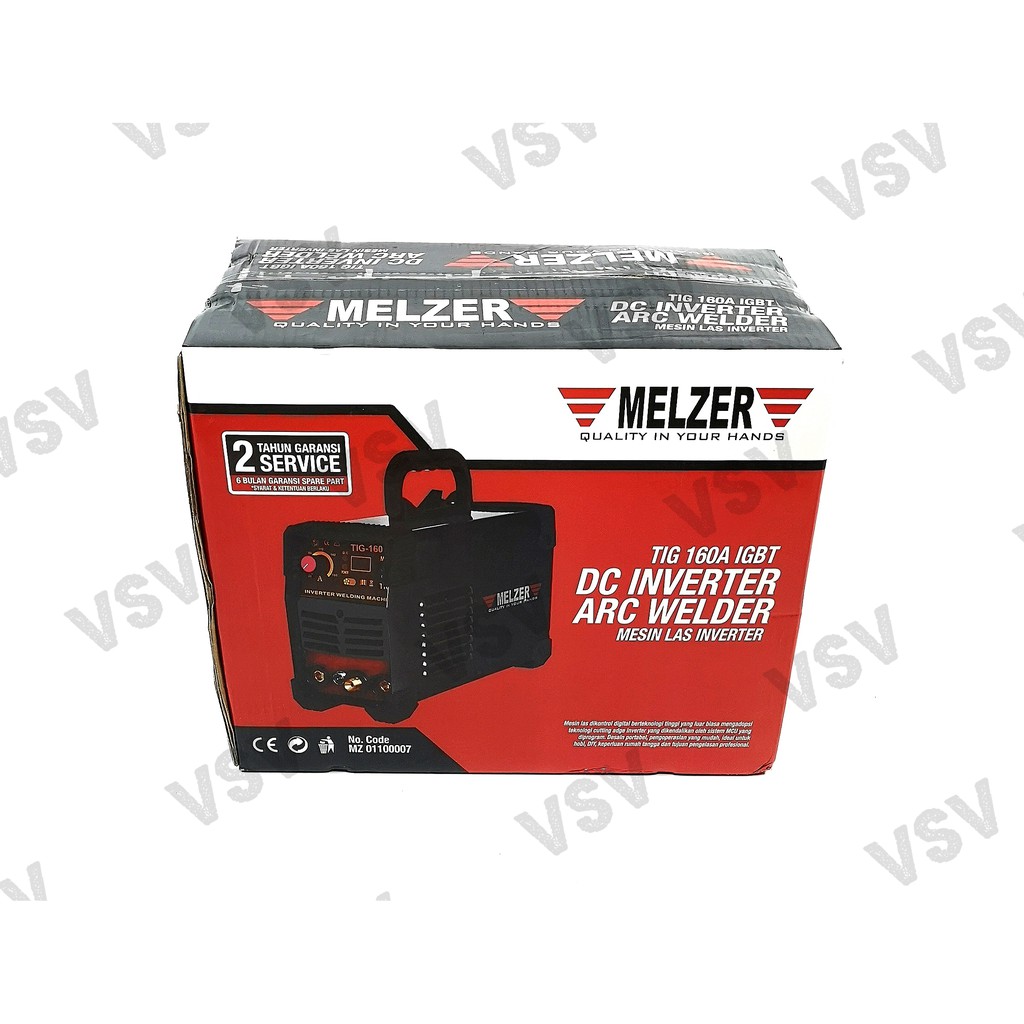 Melzer Mesin Las TIG160A IGBT Trafo Las Mesin Las inverter Welding