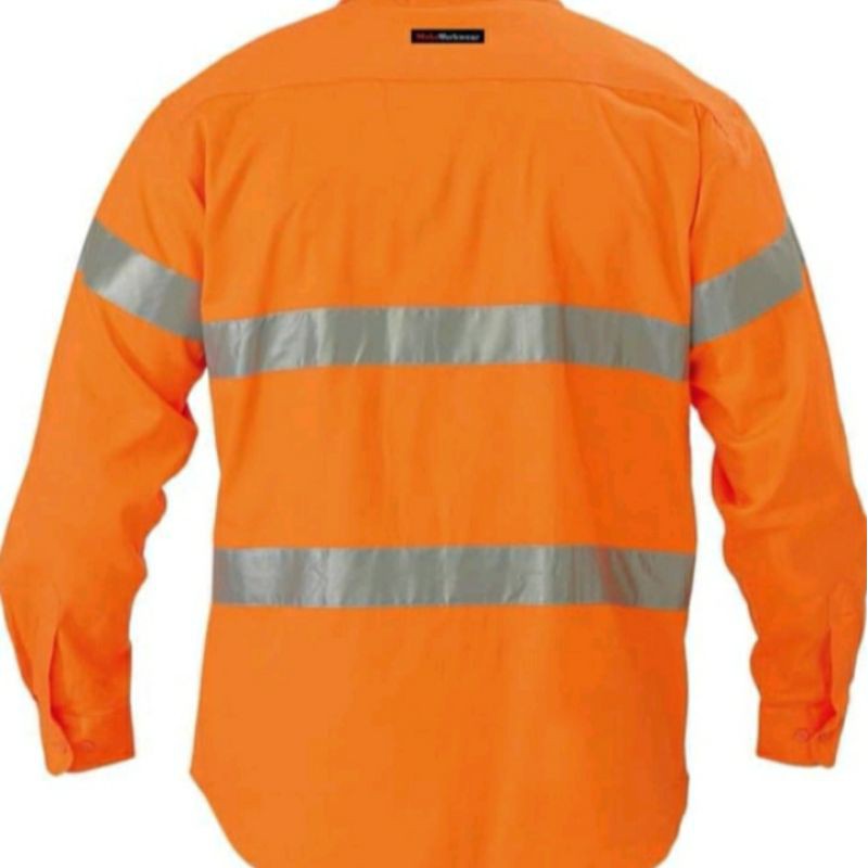 SERAGAM BAJU SAFETY ORANYE DOBLE SCOTLIGHT 5CM