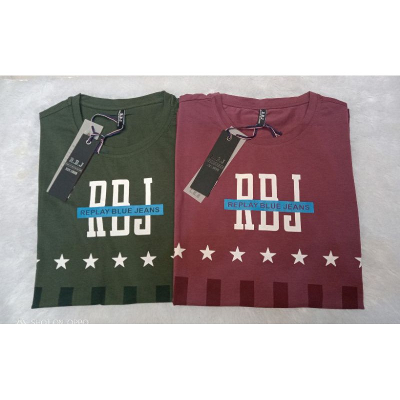 RBJ DENIM KAOS OBLONG ORI / KAOS RBJ ORI / KAOS PRIA RBJ DENIM ORI